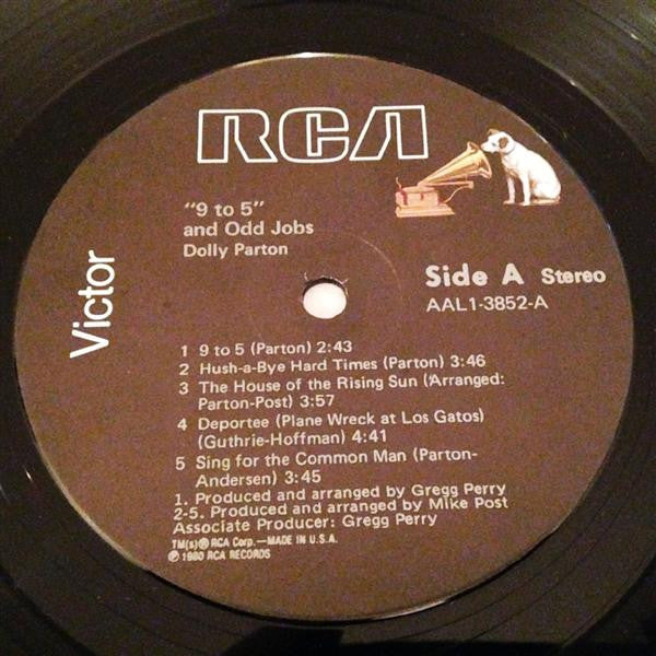 Dolly Parton : 9 To 5 And Odd Jobs (LP, Album, RE, Ind)