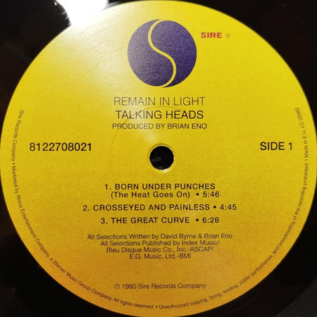 Talking Heads : Remain In Light (LP, Album, RE, RP, 180)