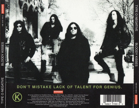 Type O Negative : Bloody Kisses (CD, Album, RE)