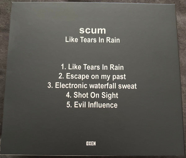 Scum (29) : Like Tears In Rain (CD, Album)