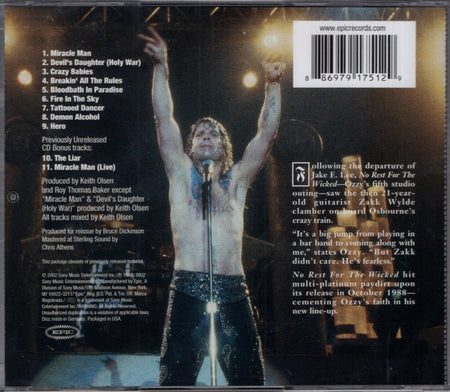 Ozzy Osbourne : No Rest For The Wicked (CD, Album, RE, RM)