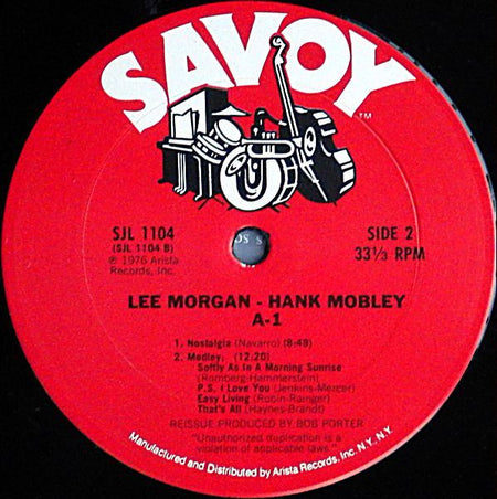 Lee Morgan / Hank Mobley : A-1 (LP, Album, RE)