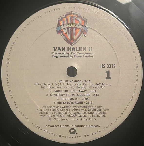 Van Halen : Van Halen II (LP, Album, Club, Col)