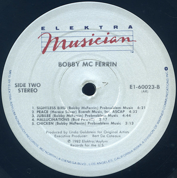 Bobby McFerrin : Bobby McFerrin (LP, Album)