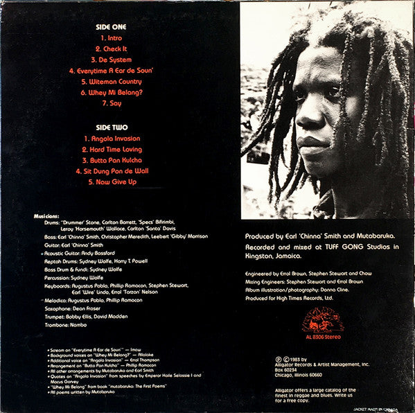 Mutabaruka : Check It! (LP, Album)