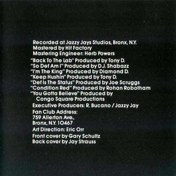 Jazzy Jay : Cold Chillin' In The Studio Live (CD, Comp)