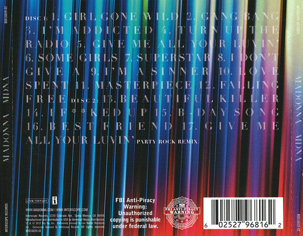 Madonna : MDNA (2xCD, Album, Dlx)