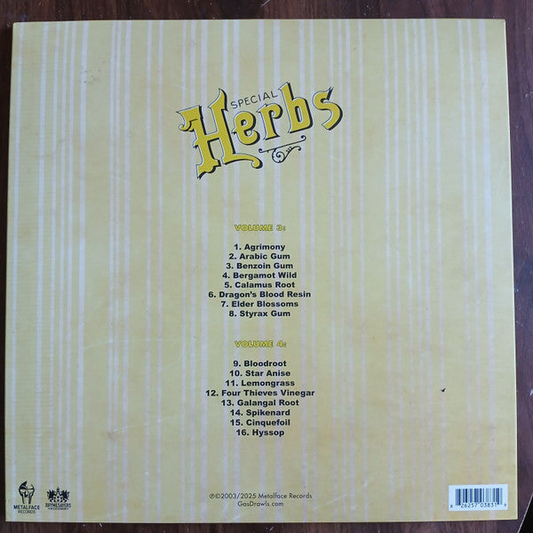 Metal Fingers : Special Herbs (Vols 3&4) (2xLP, Comp, RE, Lem)