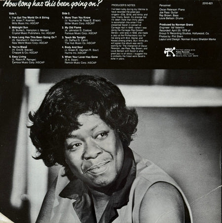 Sarah Vaughan : How Long Has This Been Going On? (LP, Album, Als)