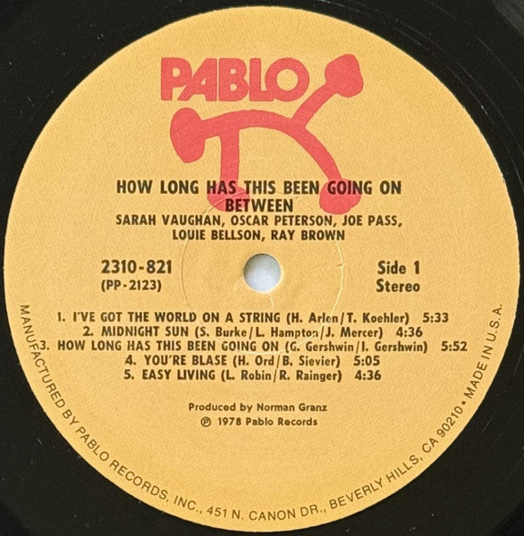 Sarah Vaughan : How Long Has This Been Going On? (LP, Album, Als)