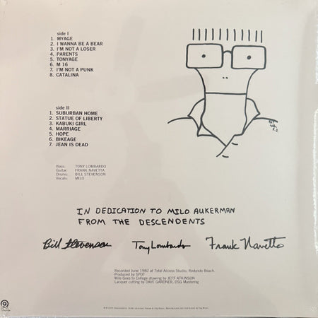 Descendents : Milo Goes To College (LP, Album, RE, RM)