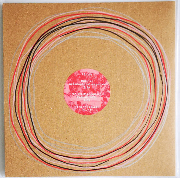 Bacillus / GX Jupitter-Larsen : The Prodromal Onset Of Degradation (A Study Of Polycyclic Audiopathy In Two Parts) (7", Single, Ltd, Red)