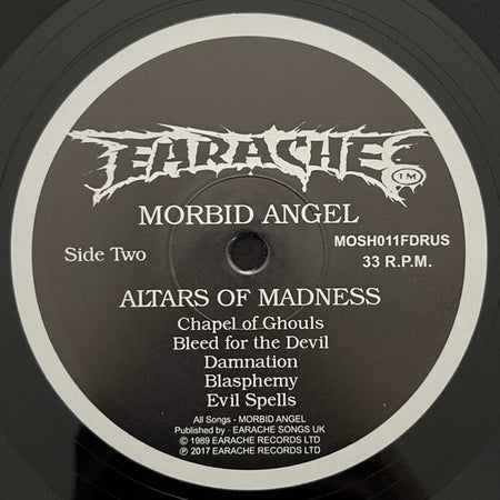 Morbid Angel : Altars Of Madness (LP, Album, RE, RM, Gat)
