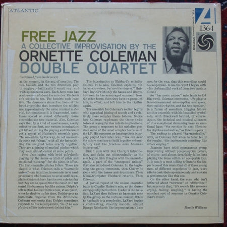 The Ornette Coleman Double Quartet : Free Jazz - A Collective Improvisation By (LP, RE, Gat)