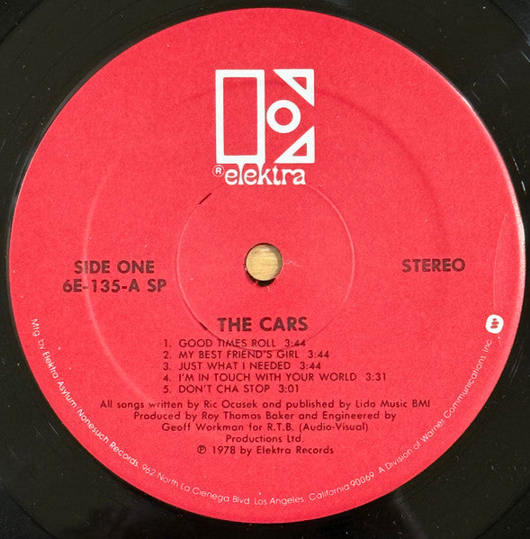 The Cars : The Cars (LP, Album, SP )