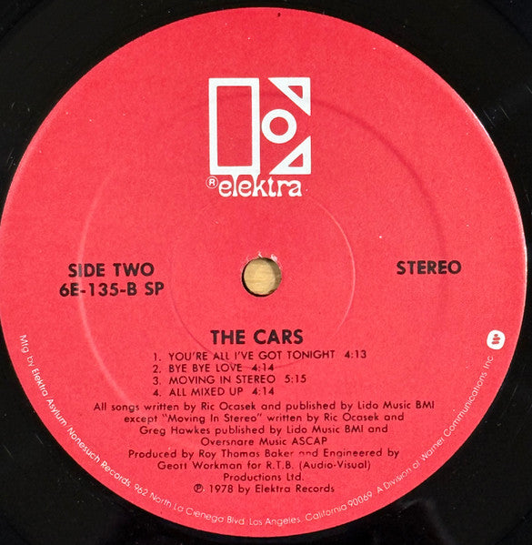 The Cars : The Cars (LP, Album, SP )