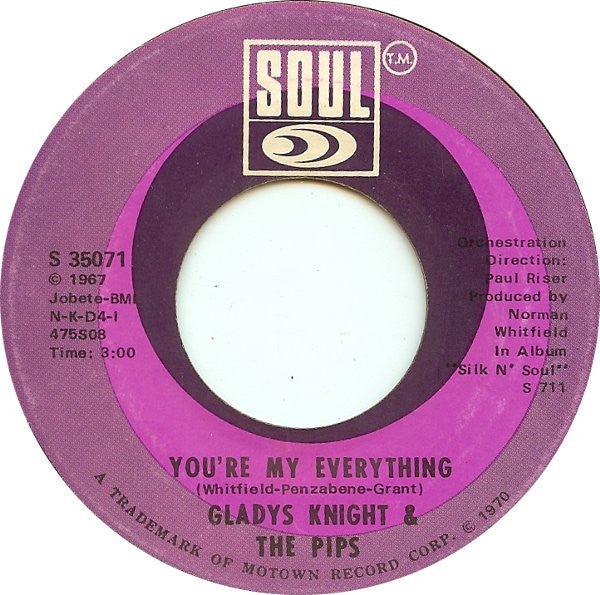 Gladys Knight And The Pips : You Need Love Like I Do (Don't You) / You're My Everything (7", ARP)