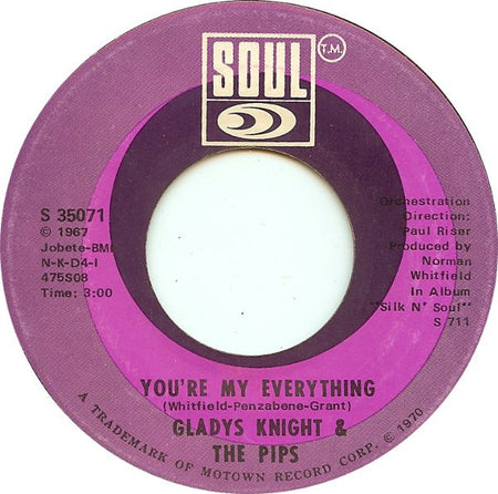 Gladys Knight And The Pips : You Need Love Like I Do (Don't You) / You're My Everything (7", ARP)