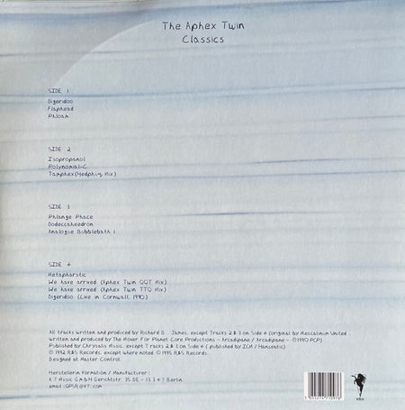 Aphex Twin : Classics (2xLP, Comp, RE, RM)