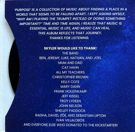 The Skyler Mendell Sextet : Purpose (CD, Album)