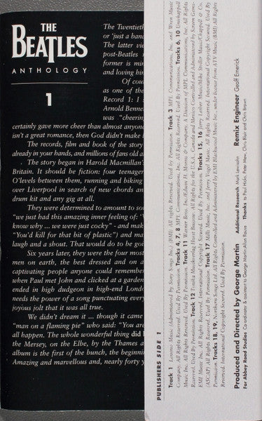The Beatles : Anthology 1 (2xCass, Album)