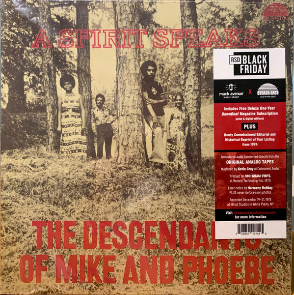 The Descendants Of Mike And Phoebe : A Spirit Speaks (LP, Album, RSD, RE)