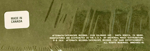 Kendrick Lamar : Untitled Unmastered. (LP, Album, RE, RP)