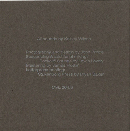 Kelsey Wilson : Secular Music  (CDr, Ltd, Num, RE)