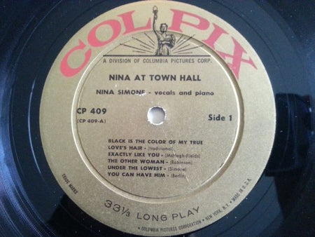 Nina Simone : Nina Simone At Town Hall (LP, Album, Mono, SR-)