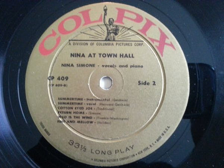 Nina Simone : Nina Simone At Town Hall (LP, Album, Mono, SR-)