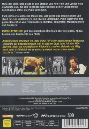 Various : Punk: Attitude - Ein Film Von Don Letts (2xDVD-V, Fil)