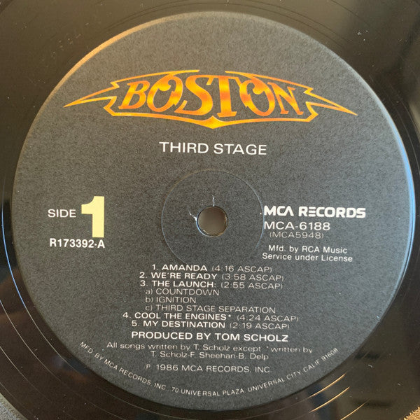 Boston : Third Stage (LP, Album, Club, RCA)