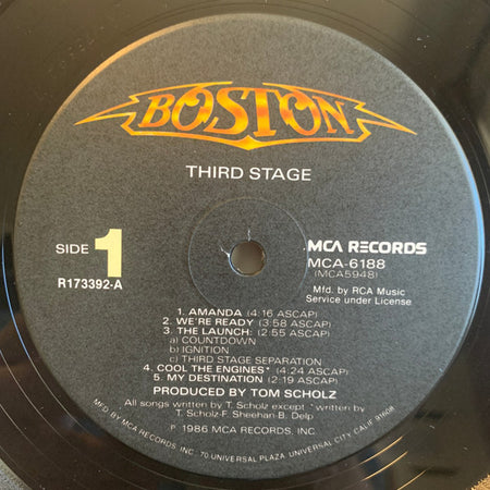 Boston : Third Stage (LP, Album, Club, RCA)