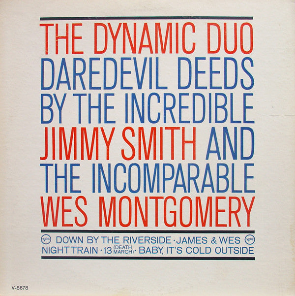 Jimmy Smith & Wes Montgomery : Jimmy & Wes - The Dynamic Duo (LP, Album, Mono)