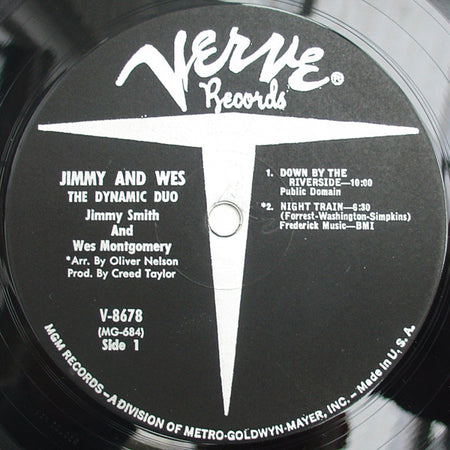 Jimmy Smith & Wes Montgomery : Jimmy & Wes - The Dynamic Duo (LP, Album, Mono)