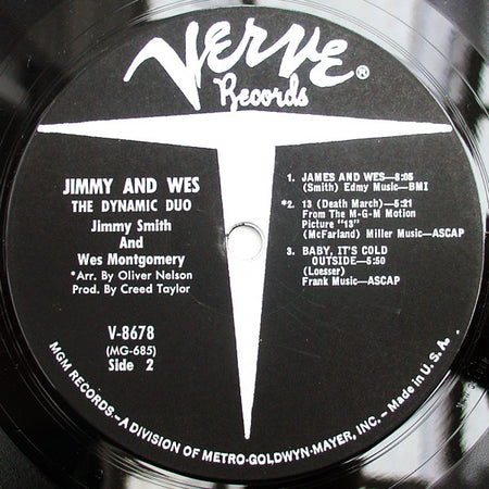 Jimmy Smith & Wes Montgomery : Jimmy & Wes - The Dynamic Duo (LP, Album, Mono)
