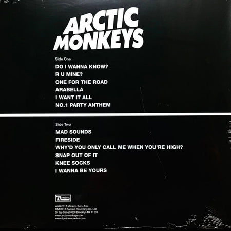 Arctic Monkeys : AM (LP, Album, RE, Gat)