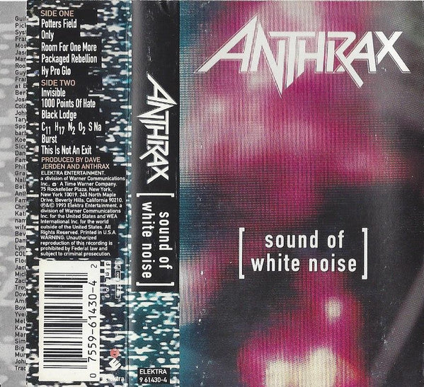 Anthrax : Sound Of White Noise (Cass, Album)