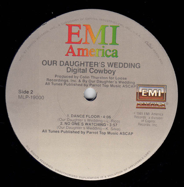 Our Daughters Wedding* : Digital Cowboy (12", MiniAlbum, Jac)