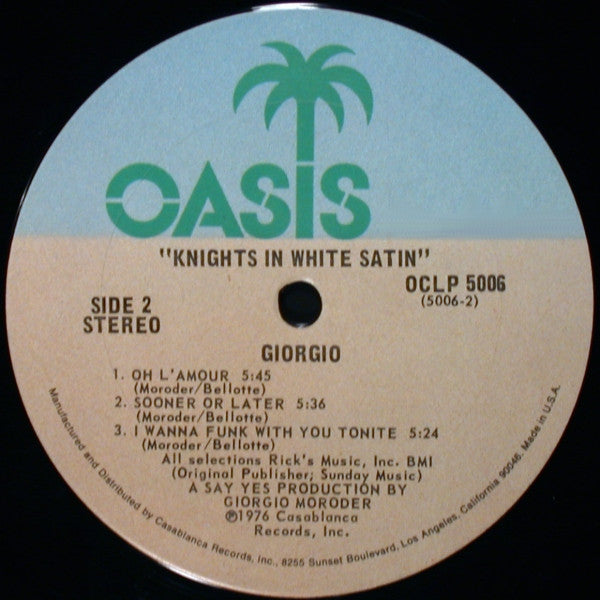Giorgio* : Knights In White Satin (LP, Album)