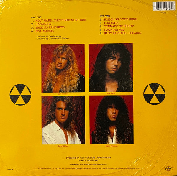 Megadeth : Rust In Peace (LP, Album, RE, 180)