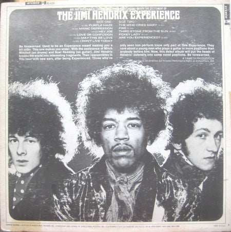 The Jimi Hendrix Experience : Are You Experienced (LP, Album, RE, RP, Ter)