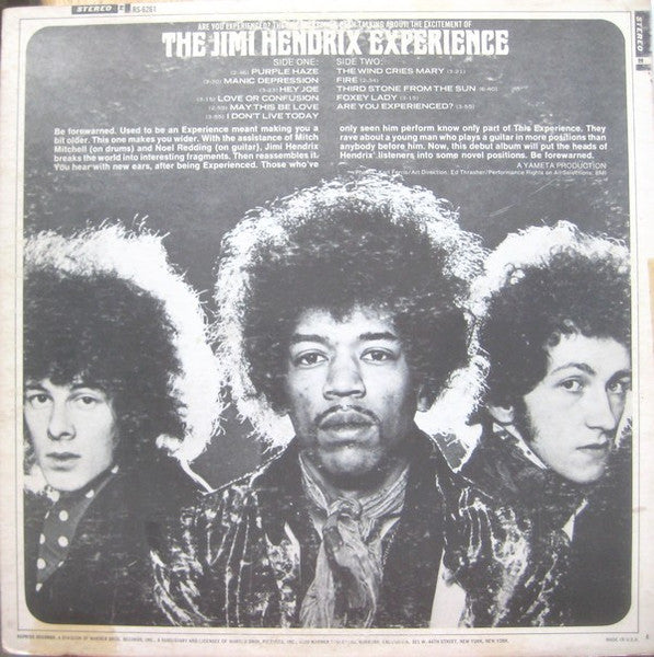 The Jimi Hendrix Experience : Are You Experienced (LP, Album, RE, RP, Ter)