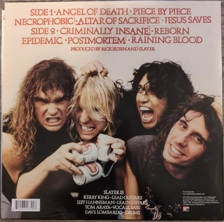 Slayer : Reign In Blood (LP, Album, RE, RM, 180)
