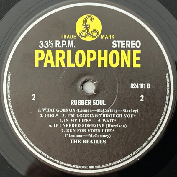 The Beatles : Rubber Soul (LP, Album, RE, RM, 180)