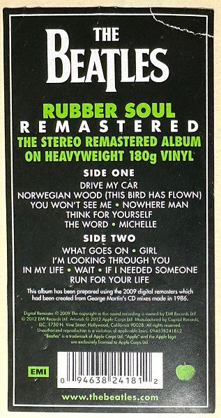 The Beatles : Rubber Soul (LP, Album, RE, RM, 180)