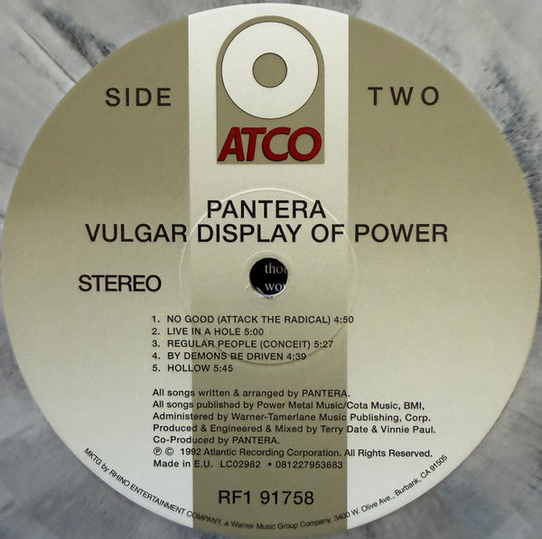 Pantera : Vulgar Display Of Power (LP, Ltd, RE, Whi)