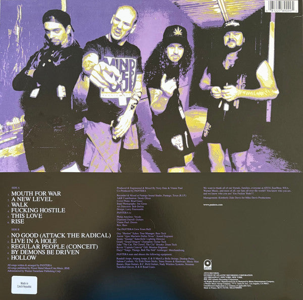 Pantera : Vulgar Display Of Power (LP, Ltd, RE, Whi)