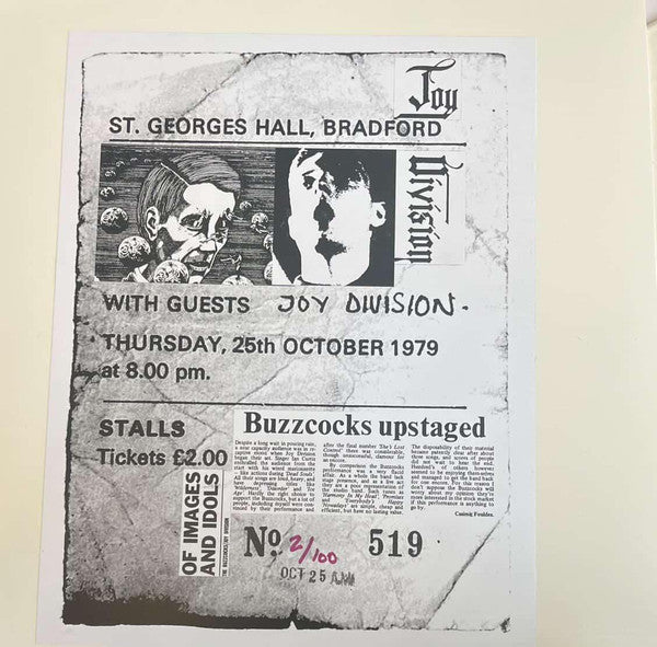 Joy Division : St. Georges Hall, Bradford (LP, S/Sided, Album, Num, Unofficial, W/Lbl, Whi)