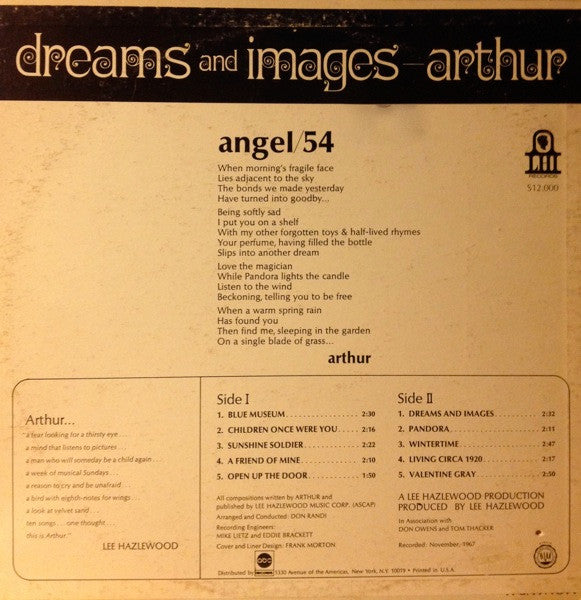 Arthur Lee Harper : Dreams And Images (LP, Album)